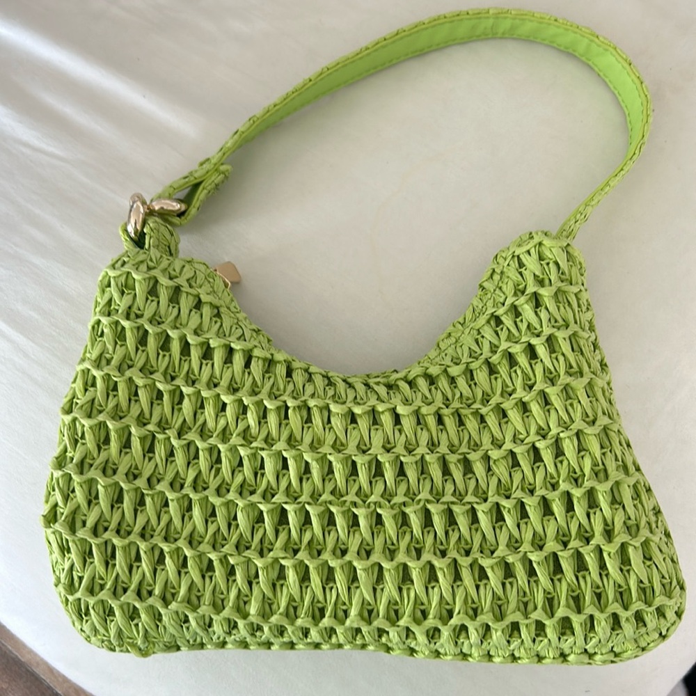 Lime green mini purse